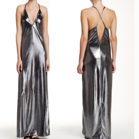 American Apparel Dresses & Skirts - American Apparel Molten Silver Maxi Dress